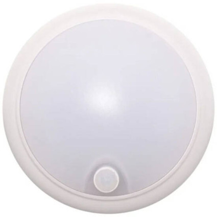 Aplica LED cu senzor de mișcare 360°, 15W (echivalent 100W), 1200lm, IP65 lumină rece,  exterior/interior