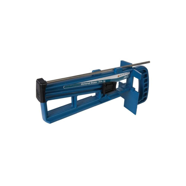 Șablon montare glisiere cu bile max. 44 mm Rockler 865042 , jig profesional pentru sertare mobilier, montaj precis
