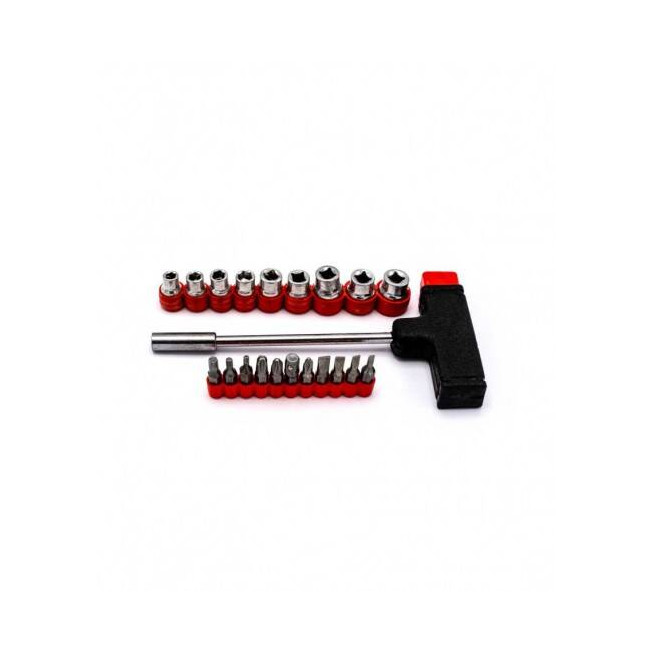 Set șurubelniță tip T cu 20 bituri Lumytools LT65100 – adaptor 1/4", multifuncțional