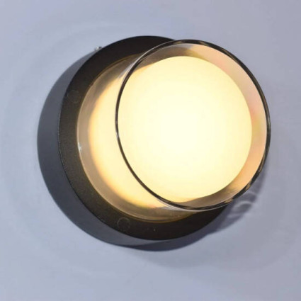 Aplica LED exterior rotundă 12W 3000K IP65 SPN75957 – lumină caldă, iluminat fațadă și terasă