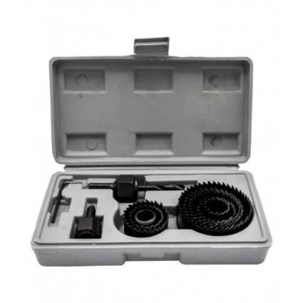 Set freze pentru scos cepuri Lumytools LT22570 – 11 piese, 19–64 mm, pentru lemn, PAL și rigips