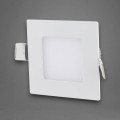 Spot LED slim pătrat încastrat 85x85 mm, 3W (echivalent 25W), 2700K lumină caldă
