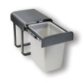 Coș gunoi extractibil 16L HAFELE pe glisiere, pentru mobilier bucătărie, sistem feronerie încorporat