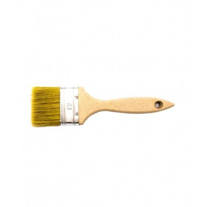 Pensulă vopsit LumyTools LT09526, mâner lemn natur, fir natural, pentru vopsea și lac