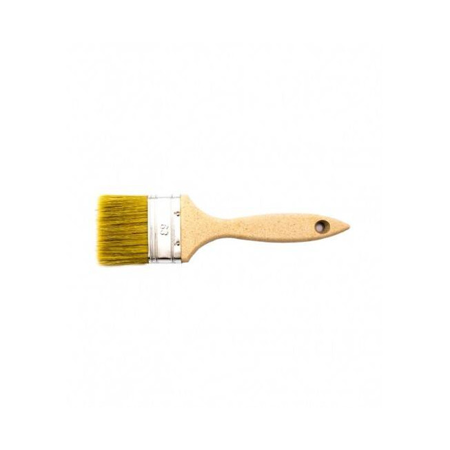 Pensulă vopsit LumyTools LT09526, mâner lemn natur, fir natural, pentru vopsea și lac