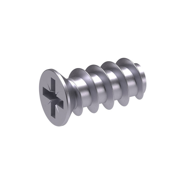 Șurub Euro 6.3x10 Zincat, cap plat, pentru mobilă, Italiana Ferramenta