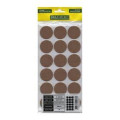Protecții din feltru autoadeziv Ø35 mm maro – 18 bucăți, paduri mobilier antizgâriere