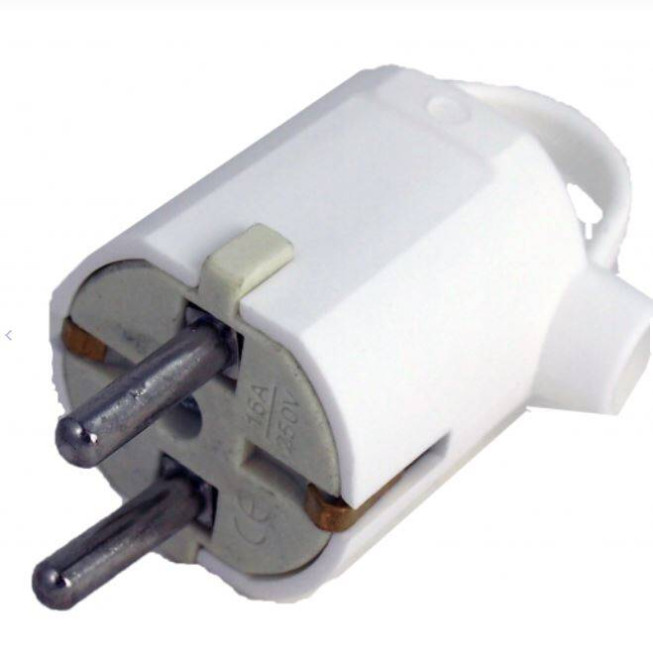 Ștecher ceramic cu inel 16A – conector electric rezistent la temperaturi ridicate pentru uz casnic și industrial