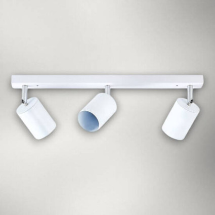 Spot liniar reglabil alb, 3xGU10 – corp iluminat modern orientabil pentru interior