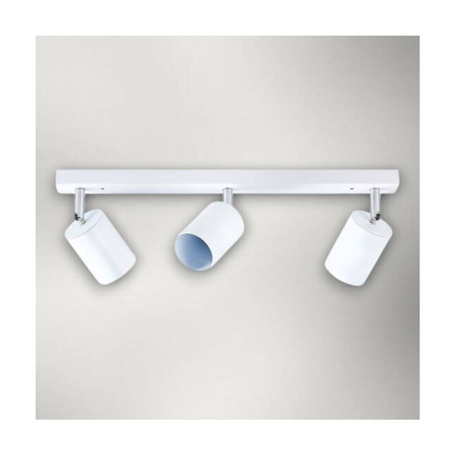 Spot liniar reglabil alb, 3xGU10 – corp iluminat modern orientabil pentru interior