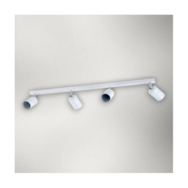 Spot liniar reglabil alb, 4xGU10, 800mm – corp iluminat modern orientabil pentru interior