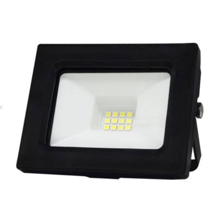Proiector LED SMD Galaxy, 10W echivalent 50W, 6000K, lumină rece IP65 – proiector exterior compact pentru curte și fațadă