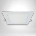 Spot LED slim pătrat,  225x225mm, 18W(150W), 4100K, lumină neutră – plafonieră LED încastrată ultra subțire