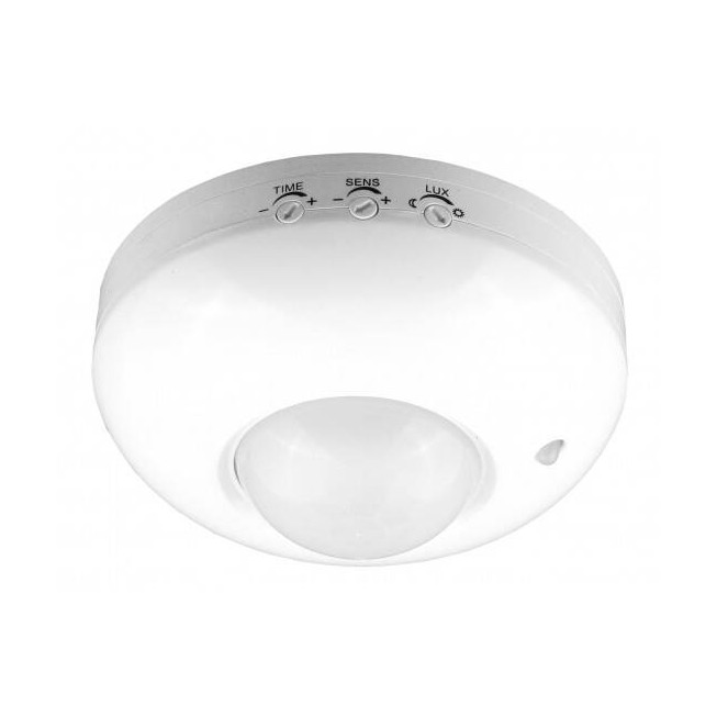 Senzor de mișcare 360gr, IP20, 200W – senzor PIR tavan pentru iluminat automat interior