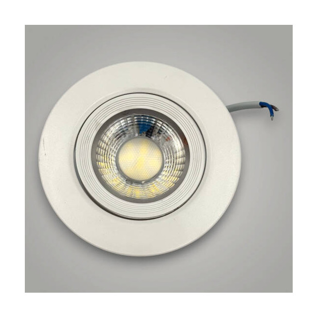 Spot led COB încastrat, 9W (40W), 6500K, lumină rece, alb, economic și modern