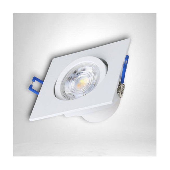 Spot led COB pătrat, 9W (40W), alb, 6500K, lumină rece, încastrat, economic și modern