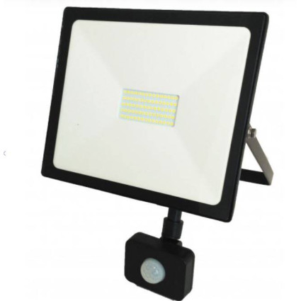 Proiector led SMD Galaxy cu senzor de mișcare, 50W (250W), 6000K, lumină rece, IP65, exterior, puternic și inteligent