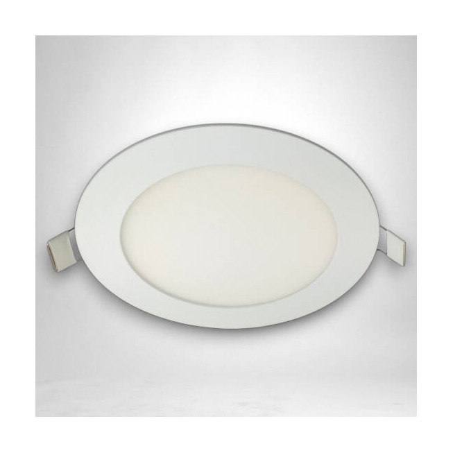 Spot led slim încastrat Ø300, 24W (200W), 6400K, lumină rece, alb, economic și modern