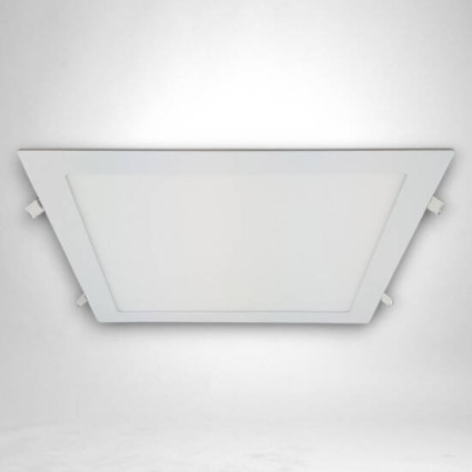 Spot led slim încastrat pătrat 300x300mm, 24W (200W), 2700K, lumină caldă, economic și modern