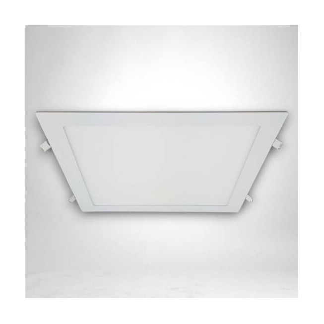 Spot led slim încastrat pătrat 300x300mm, 24W (200W), 2700K, lumină caldă, economic și modern