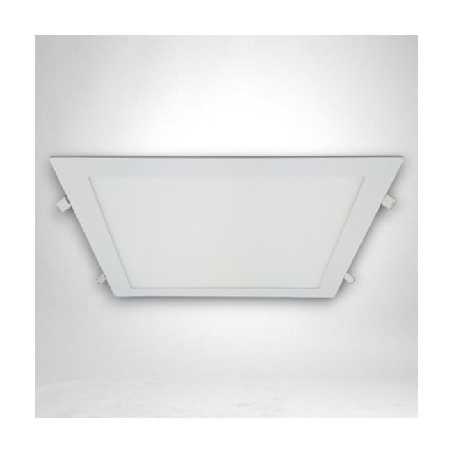 Spot led slim pătrat 300x300mm, 24W (200W), 4100K, lumină neutră, alb, economic și modern