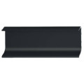 Profil mâner tip C orizontal Häfele din aluminiu – mâner ascuns pentru mobilier modern fără mânere, 3 metri, negru