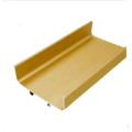 Profil mâner tip C orizontal Gola auriu mat 3m din aluminiu – mâner încastrat mobilier bucătărie modern