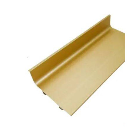 Profil mâner tip J orizontal Gola auriu mat 3m din aluminiu – mâner încastrat mobilier modern fără mânere