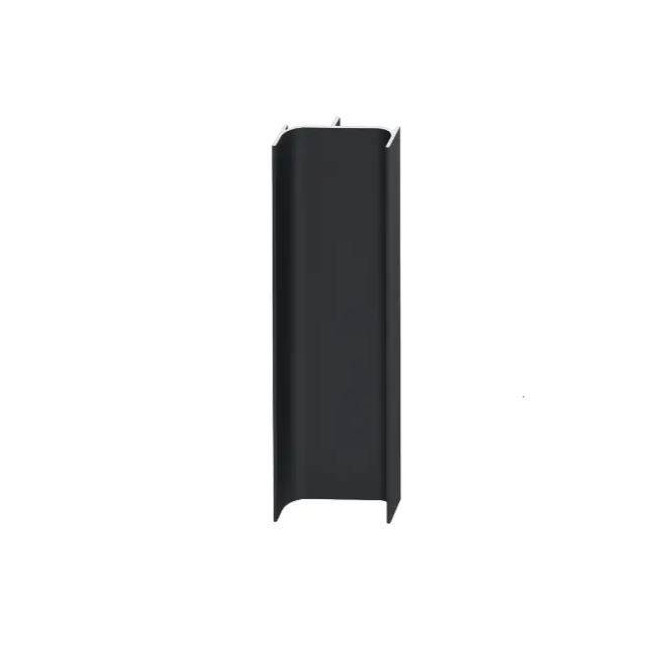 Profil mâner vertical Gola tip C negru mat 2.7 m din aluminiu – mâner încastrat mobilier modern fără mânere