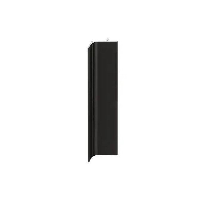 Profil mâner vertical Gola tip J negru mat 2.7 m din aluminiu – mâner încastrat mobilier modern fără mânere