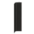 Profil mâner vertical Gola tip J negru mat 2.7 m din aluminiu – mâner încastrat mobilier modern fără mânere