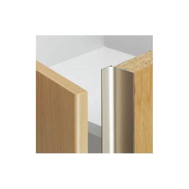 Profil mâner vertical Gola tip J auriu mat 2.7 m din aluminiu – mâner încastrat mobilier modern fără mânere