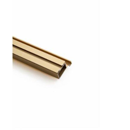 Profil mâner vertical Gola tip L auriu mat 3m din aluminiu – mâner încastrat mobilier modern fără mânere