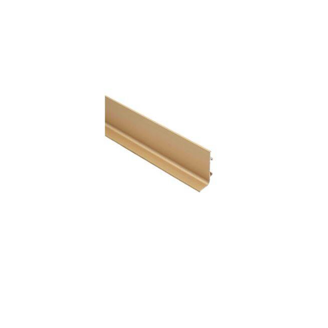 Profil mâner Gola superior tip J auriu mat 3 m din aluminiu – mâner încastrat pentru mobilier bucătărie fără mânere