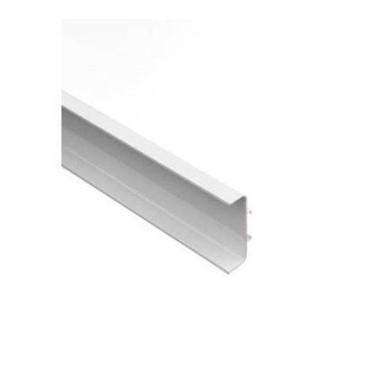 Profil mâner Gola intermediar alb 3m din aluminiu – profil orizontal pentru mobilier fără mânere