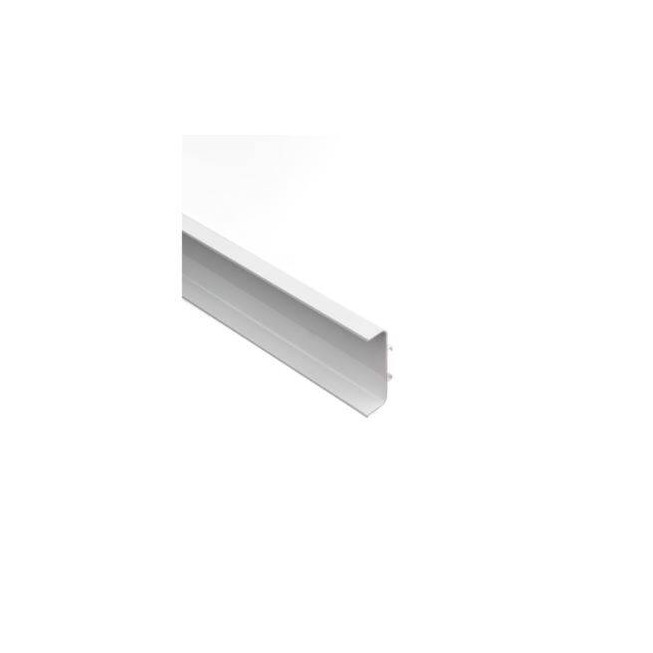 Profil mâner Gola intermediar alb 3m din aluminiu – profil orizontal pentru mobilier fără mânere