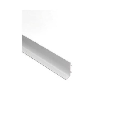 Profil mâner Gola superior tip J alb 3m din aluminiu – profil pentru mobilier suspendat fără mânere