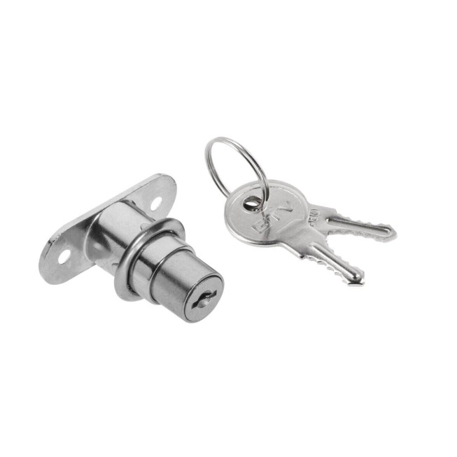 Încuietoare mobilier pentru uși glisante GTV 105 ZZ-B0-105-01-S – crom, cu cheie
