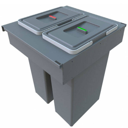 Coș gunoi încorporabil 2 x 35L Elletipi Square 2.0 PA3 INC5060F