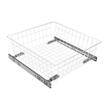 Coș de depozitare încorporabil GTV KO-SR200-50-10 – sertar tip coș garderobă 50 cm, H 200 mm, alb