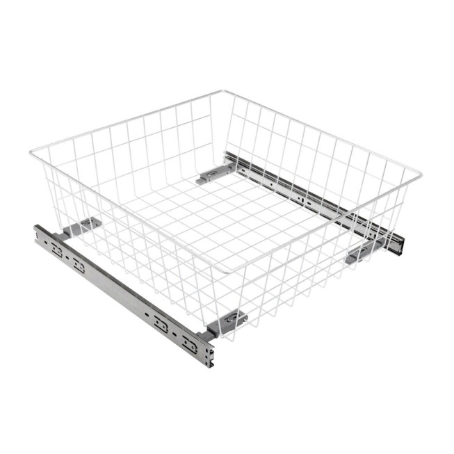Coș de depozitare încorporabil GTV KO-SR200-50-10 – sertar tip coș garderobă 50 cm, H 200 mm, alb