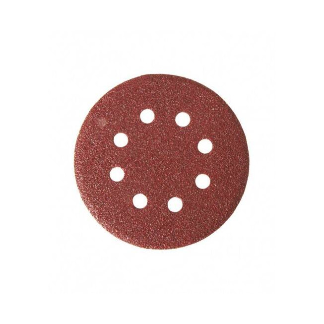 Set 10 discuri din pânză abrazivă cu găuri LT08554 – Ø125 mm, șlefuire lemn/metal
