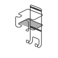 Suport fier de călcat încorporabil Starax S-6619-A antracit – accesoriu dressing, montaj lateral
