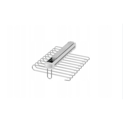 Suport pantaloni glisant Starax S-6722-W – organizator dressing, extragere completă, 360 mm, alb