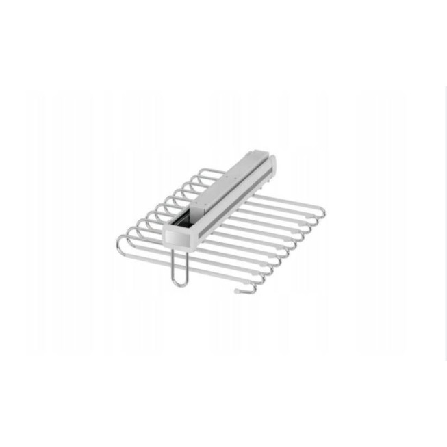 Suport pantaloni glisant Starax S-6722-W – organizator dressing, extragere completă, 360 mm, alb