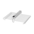 Suport pantaloni dublu Starax S-6723-W – 20 tije, aluminiu, sistem glisant pentru dressing
