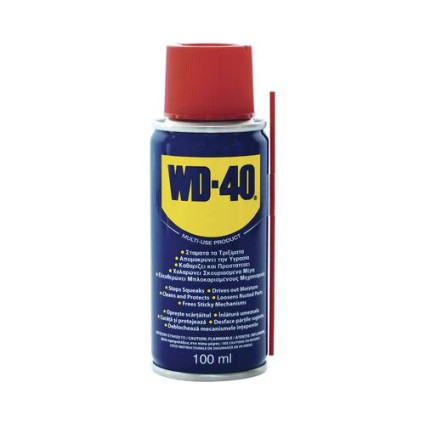 Spray lubrifiant multifuncțional WD-40 100 ml – antirugină, deblocare și protecție metal