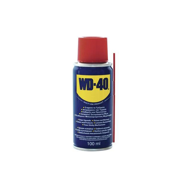 Spray lubrifiant multifuncțional WD-40 100 ml – antirugină, deblocare și protecție metal