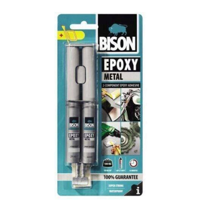 Adeziv epoxidic pentru metal Bison Epoxy Metal 2x12 ml – lipire și reparații rezistente
