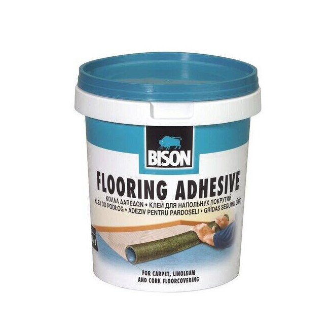Adeziv pentru pardoseli Bison Flooring Adhesive 1 kg – lipire mochetă, linoleum și plută